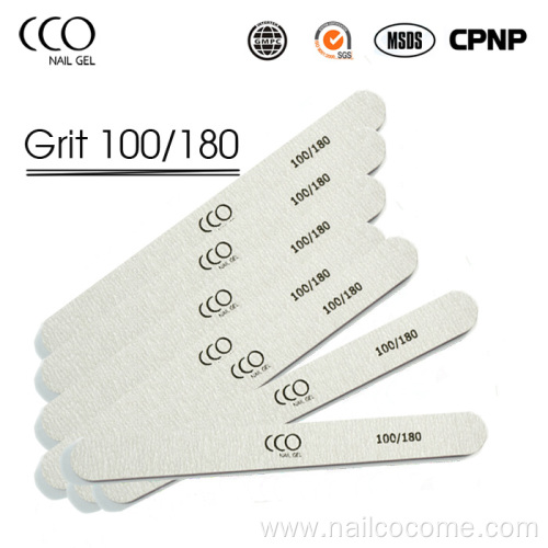 CCO High Quality Manicure Nail Files 100/100 Private Label Durable Nail Tools for Salons